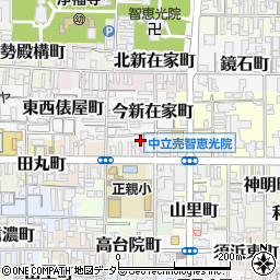 京都府京都市上京区今新在家町205-7周辺の地図