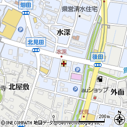 ダイソー愛知東海店周辺の地図