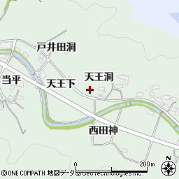 愛知県岡崎市奥殿町天王洞44-2周辺の地図