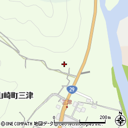 兵庫県宍粟市山崎町三津510周辺の地図