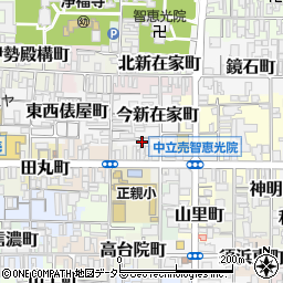 京都府京都市上京区今新在家町205-4周辺の地図