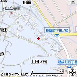 愛知県大府市長草町上田ノ松周辺の地図
