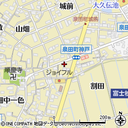 愛知県刈谷市泉田町神戸周辺の地図