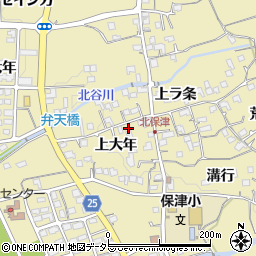 京都府亀岡市保津町上大年周辺の地図