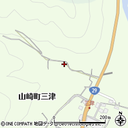 兵庫県宍粟市山崎町三津586周辺の地図