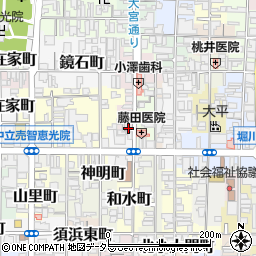 竹中考輝堂周辺の地図