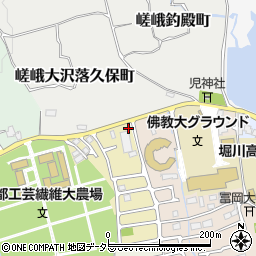 アンジェス嵯峨広沢周辺の地図