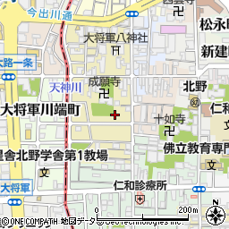 京都府京都市上京区西町118周辺の地図