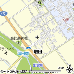 滋賀県蒲生郡日野町増田114周辺の地図