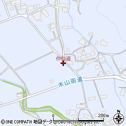 仲仙道周辺の地図
