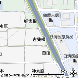 京都府亀岡市稗田野町太田古実根周辺の地図