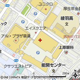 京都キョーワズ珈琲 草津エイスクエア店周辺の地図
