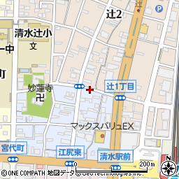 静岡県静岡市清水区本郷町9-20周辺の地図