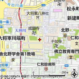 京都府京都市上京区西町115周辺の地図