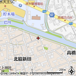 静岡県静岡市清水区北脇新田121周辺の地図