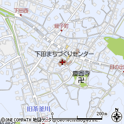 下田連合区　区長事務所周辺の地図