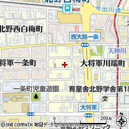 京都府京都市北区大将軍西町周辺の地図