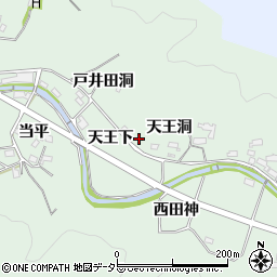 愛知県岡崎市奥殿町天王洞63周辺の地図