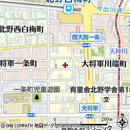 京都府京都市北区大将軍西町周辺の地図