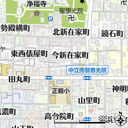 京都府京都市上京区今新在家町205-14周辺の地図