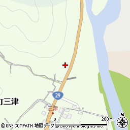 兵庫県宍粟市山崎町三津504周辺の地図