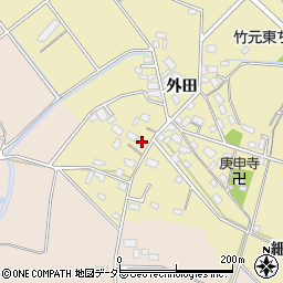 愛知県豊田市竹元町外田64周辺の地図