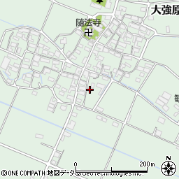 三重県三重郡菰野町大強原593-1周辺の地図