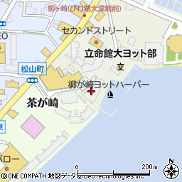 滋賀県立柳が崎ヨットハーバー周辺の地図