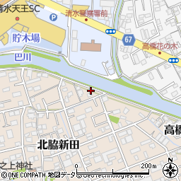 静岡県静岡市清水区北脇新田120周辺の地図