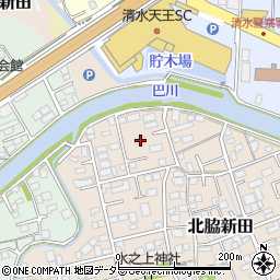 静岡県静岡市清水区北脇新田468周辺の地図