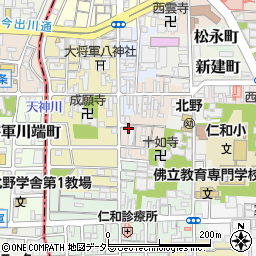 京都府京都市上京区大東町周辺の地図