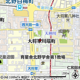 京都府京都市北区大将軍川端町周辺の地図