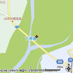 下泉橋周辺の地図