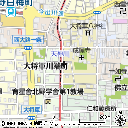 京都府京都市上京区西町70周辺の地図