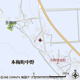 京都府亀岡市本梅町中野清水口26周辺の地図