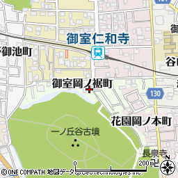 京都府京都市右京区御室岡ノ裾町15周辺の地図