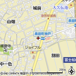 愛知県刈谷市泉田町城前162周辺の地図