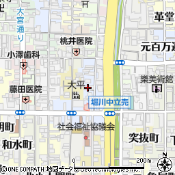 京都府京都市上京区福大明神町124周辺の地図