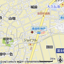 愛知県刈谷市泉田町城前160周辺の地図