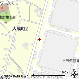 愛知県豊田市大成町周辺の地図
