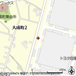 愛知県豊田市大成町周辺の地図