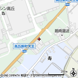 愛知県豊田市高丘新町天王周辺の地図