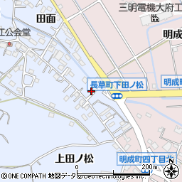 愛知県大府市長草町下田ノ松周辺の地図