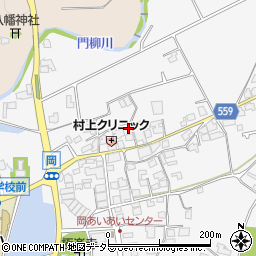兵庫県西脇市黒田庄町岡350-1周辺の地図