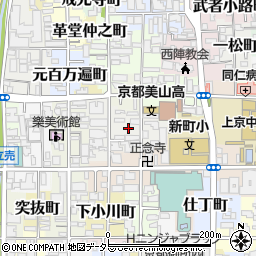 京都府京都市上京区讃州寺町周辺の地図