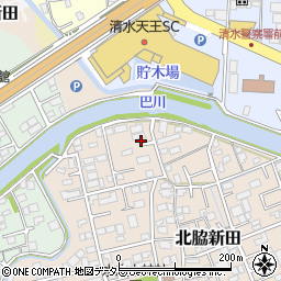 静岡県静岡市清水区北脇新田467周辺の地図