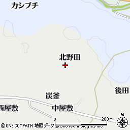 愛知県豊田市蕪木町北野田周辺の地図