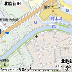 静岡県静岡市清水区北脇新田430周辺の地図
