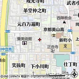 京都府京都市上京区小川町周辺の地図