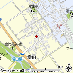 滋賀県蒲生郡日野町増田108周辺の地図